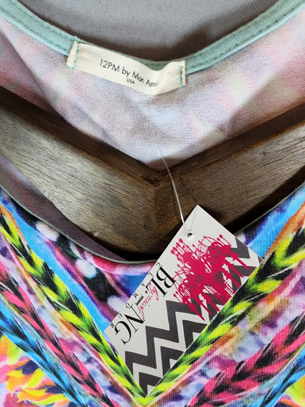 12 Pm By Mon Ami Mint Maxi Dress with Colorful Printed Bodice - Picture 11 of 11